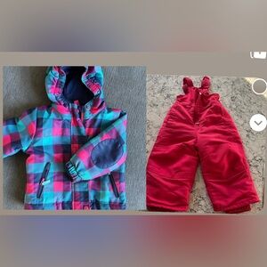 Girls winter coat and ski pants